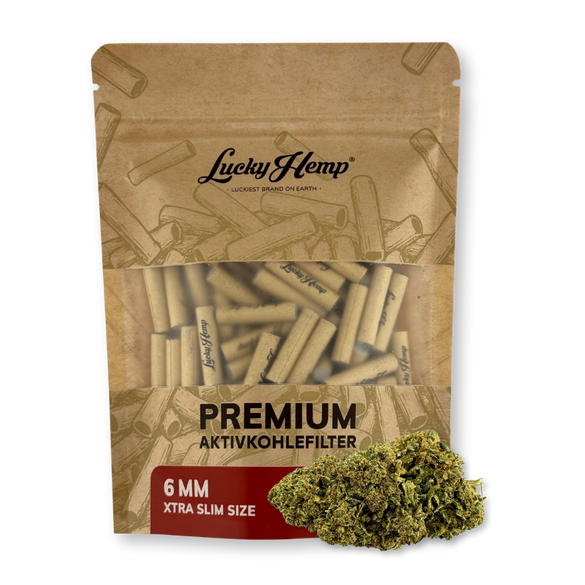 Lucky Hemp® Geactiveerd Koolstoffilter Extra Slim