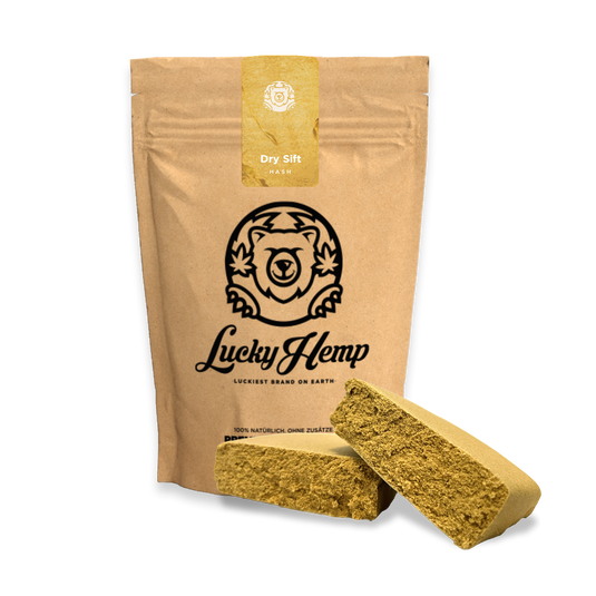 Dry Sift Hash ecopack flowers Lucky Hemp   
